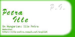 petra ille business card